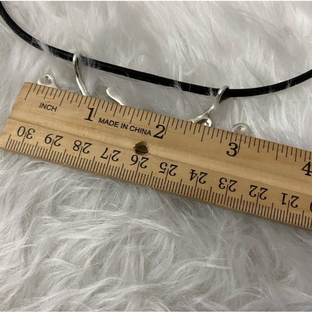 Hagit Gorali modernist splash sterling silver necklace choker jewelry - Picture 4 of 7